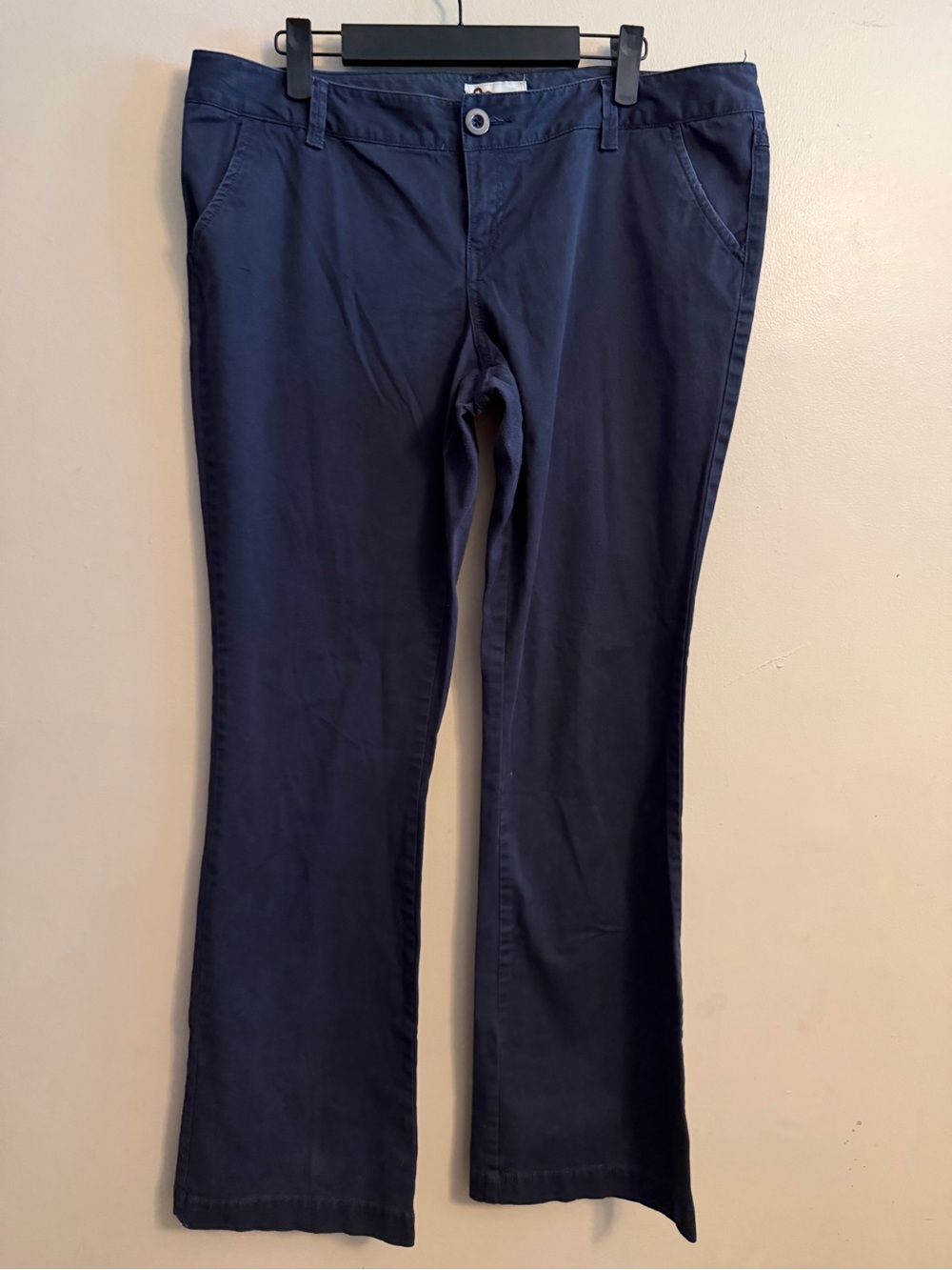 SO Navy Cotton Blend Casual Pants